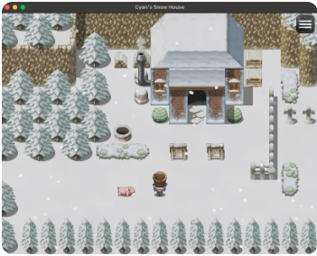 青色的雪之屋手游截图