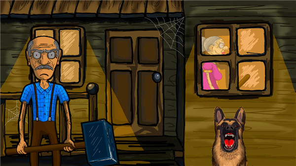 逃离爷爷和奶奶的房子中文版(Creepy Elders House Escape)截图0