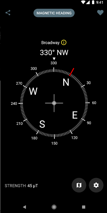 ��γ��ָ����Compass��ͼ