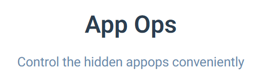 AppOps�ٷ���