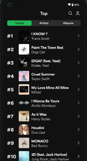 spotify��������ͳ������(must.fm for Music Stats)