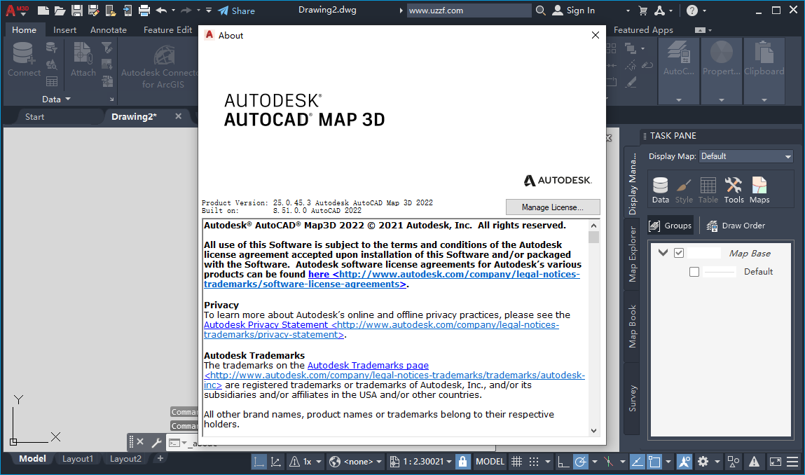 AutoCAD Map 3D 2022�����ƽ���ͼ2