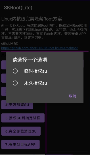 SKRoot(Lite)管理器截图
