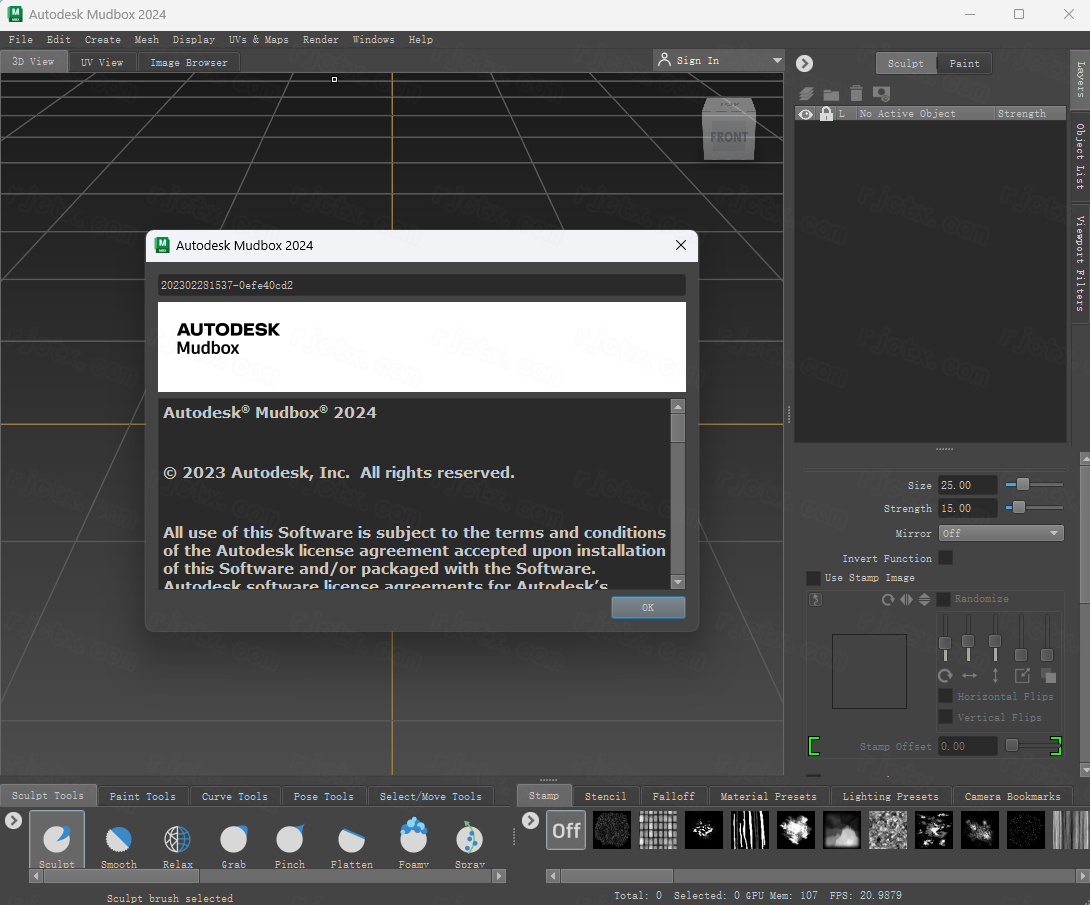 Autodesk Mudbox 2024中文版(附激活教程)截图1