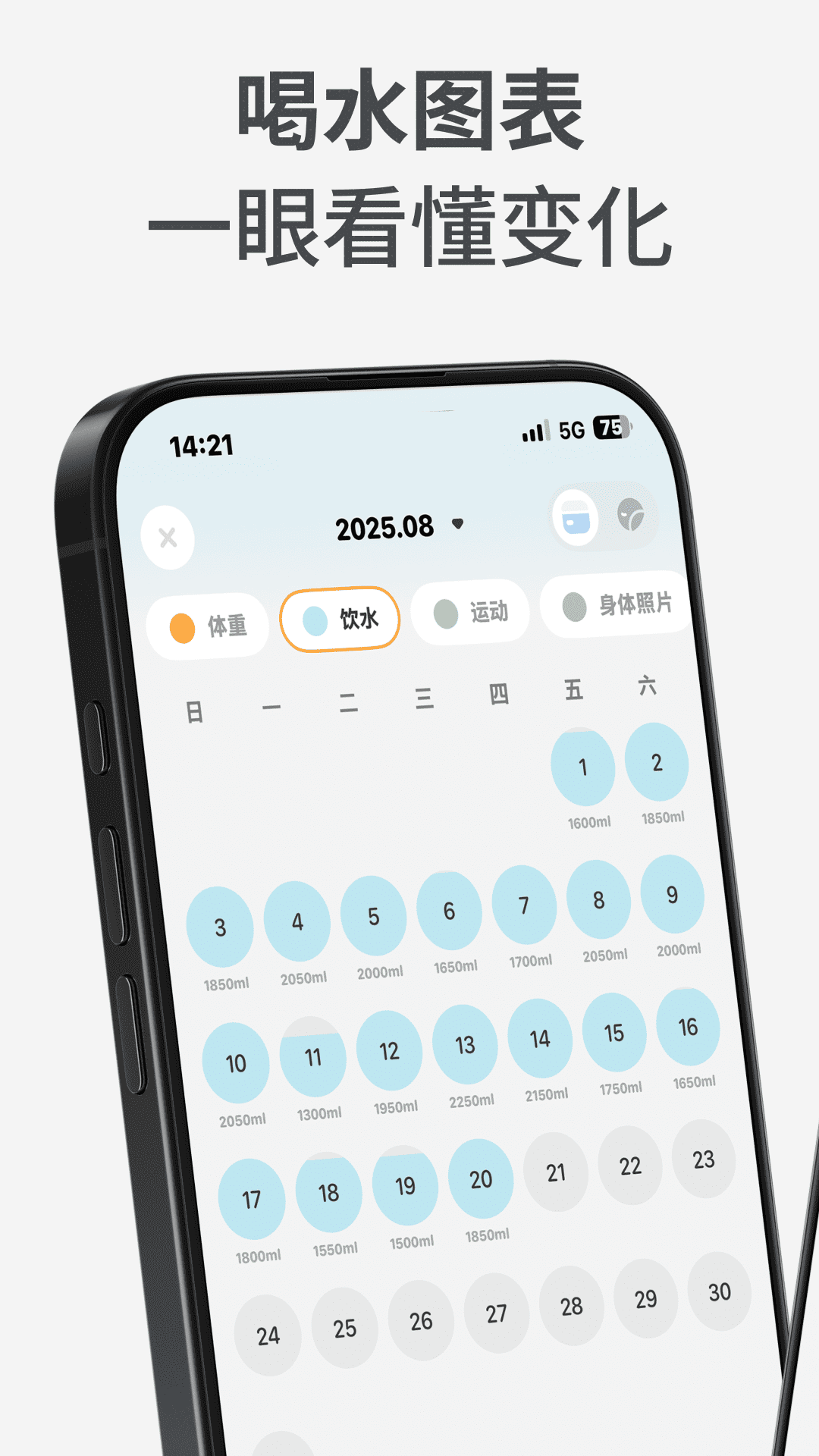 GoLite体重记录app截图