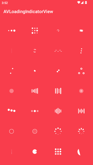 AVLoadingIndicatorView��׿���붯���ϼ���ͼ