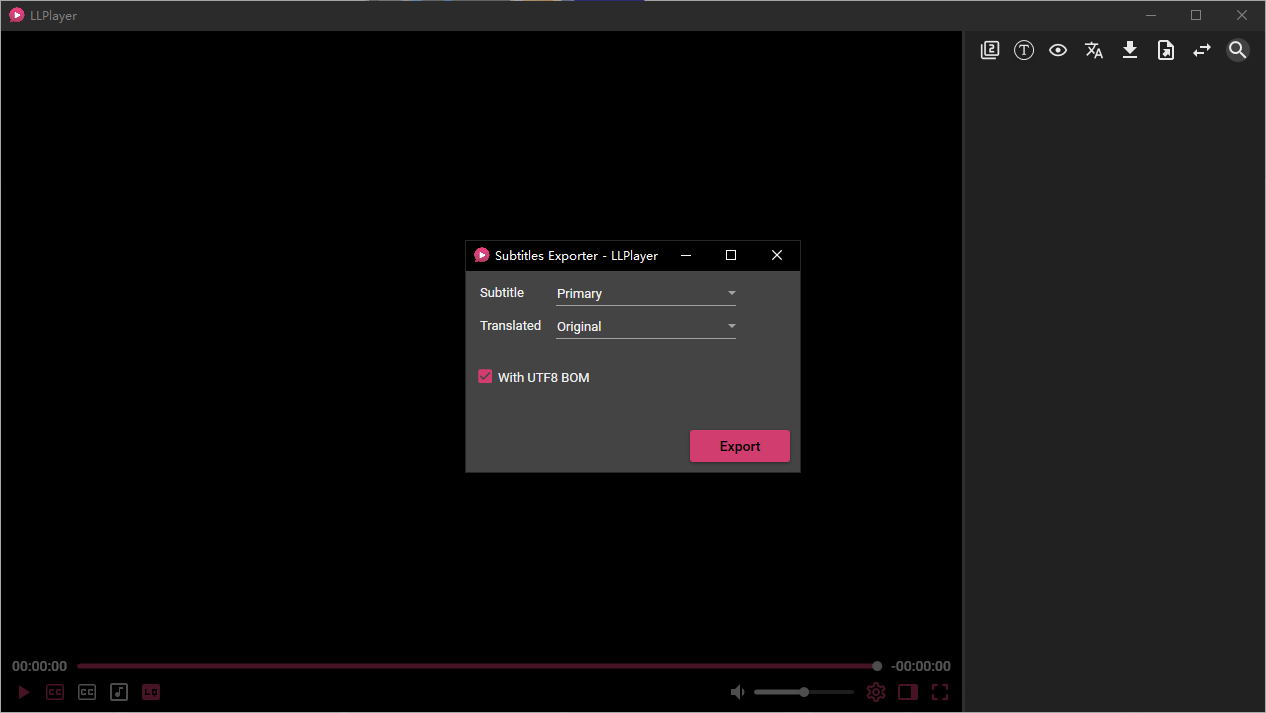 llplayer字幕生成AI播放器截图4