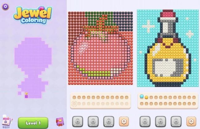 Jewel Coloring拼豆游戏 Jewel Coloring拼豆游戏