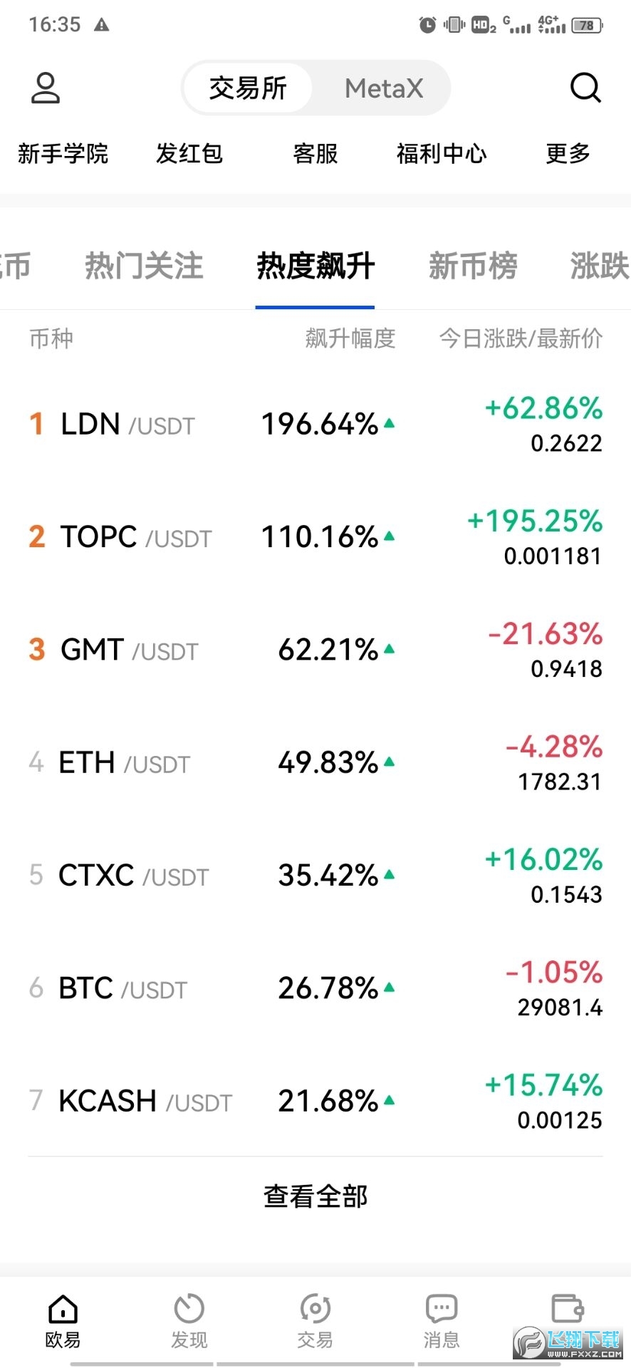 STX币交易所(okx)截图