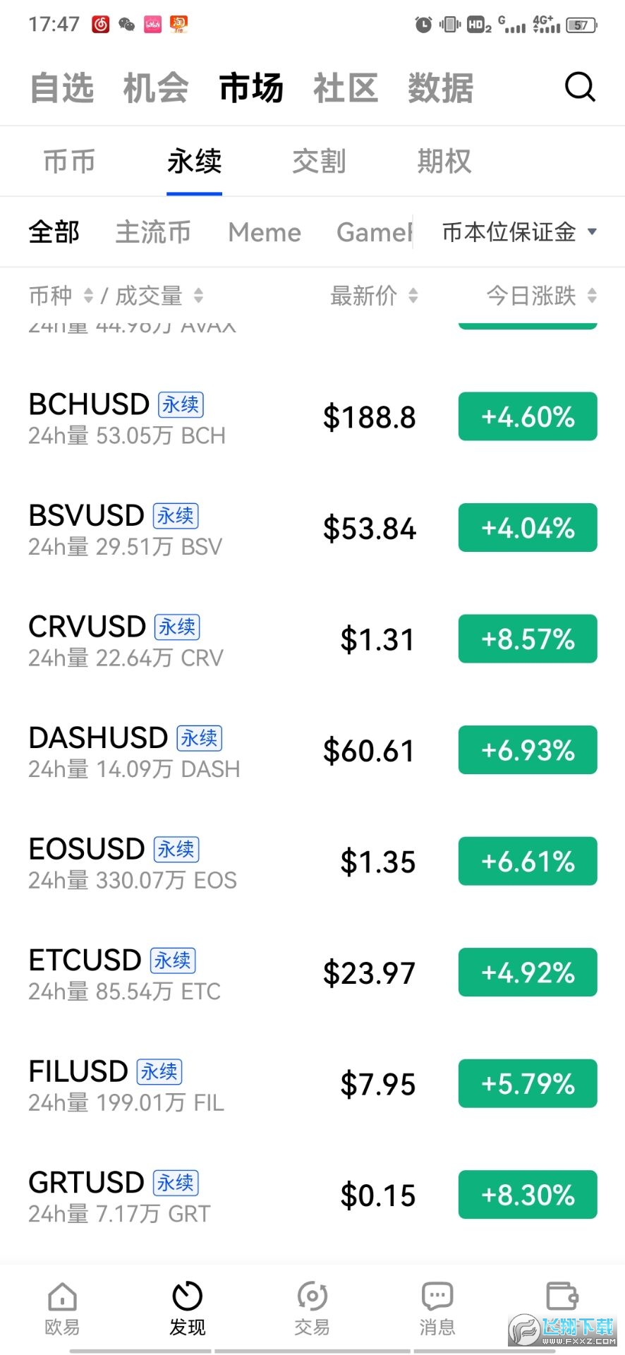 波卡币交易所(okx)截图