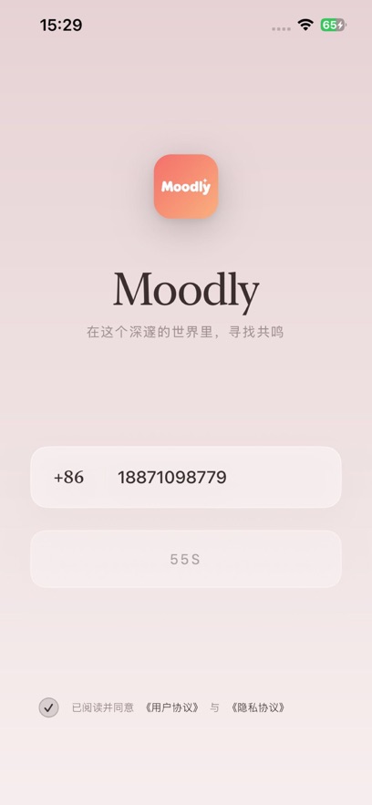 Moodly聊天截图