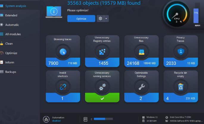 Ashampoo WinOptimizer 2026���ļ�����ͼ3