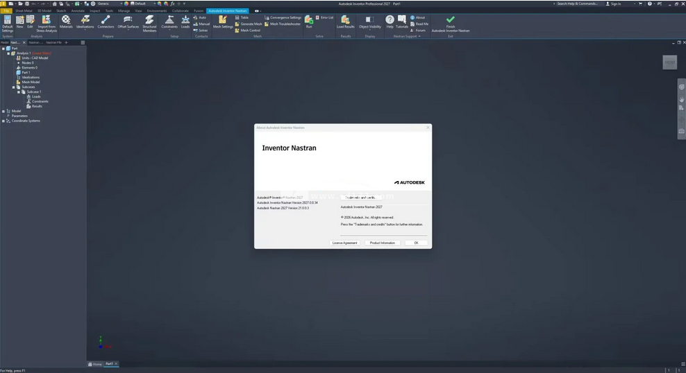 Autodesk Inventor Nastran 2027中文版截图1