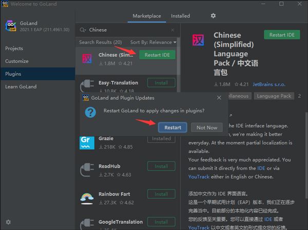 JetBrains GoLand 2026中文绿色版截图2