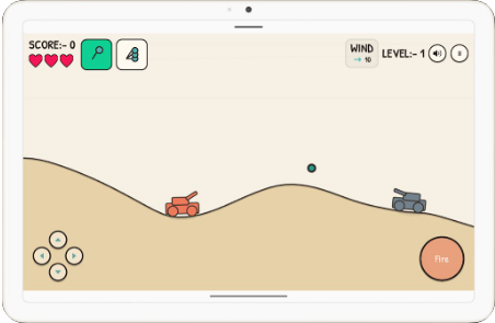 涂鸦坦克小游戏(Doodle Tanks)截图
