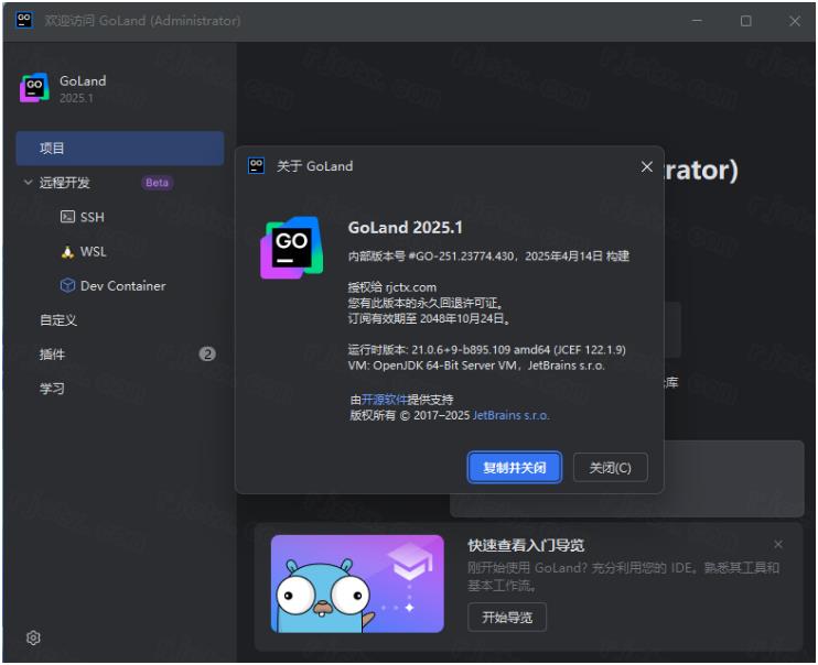 JetBrains GoLand 2025�����ƽ���ͼ3