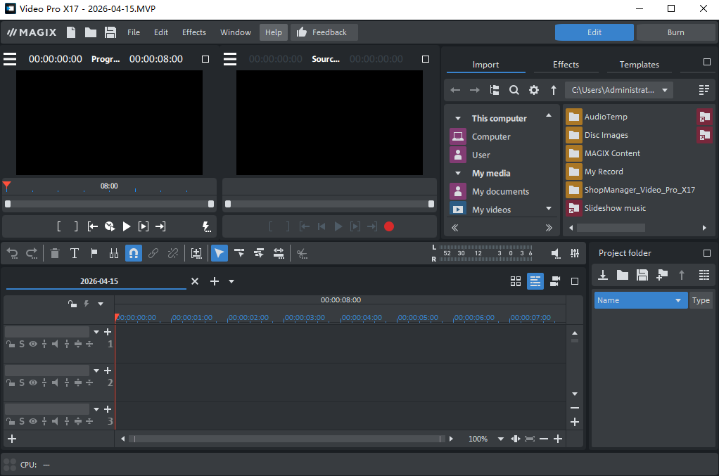 MAGIX Video Pro X17激活版截图2