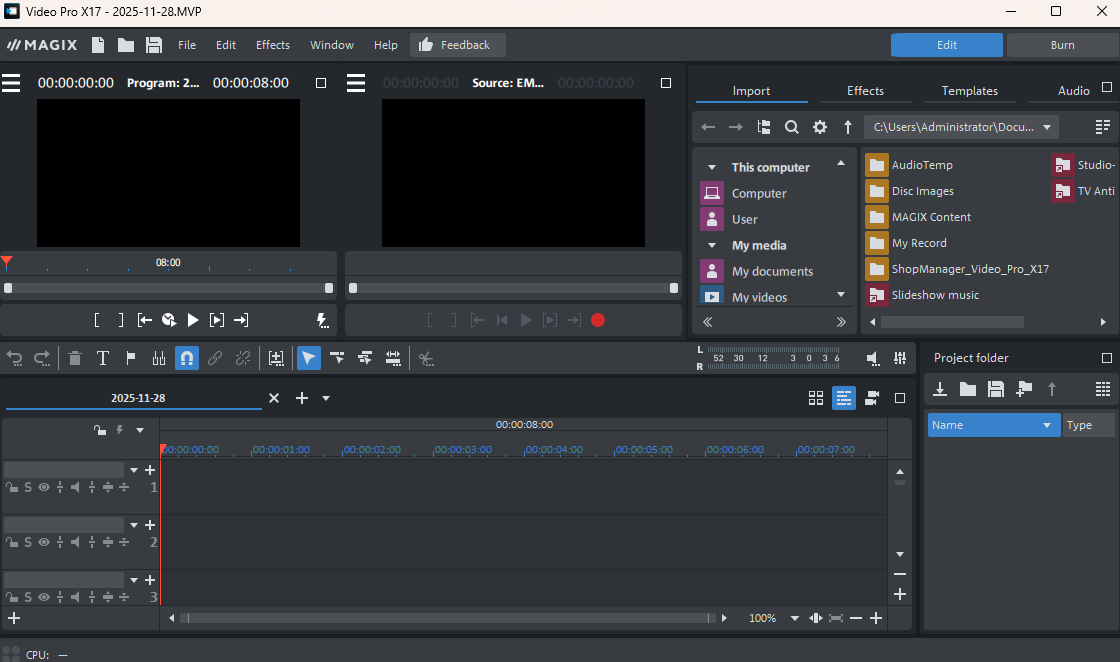 MAGIX Video Pro X17激活版截图1