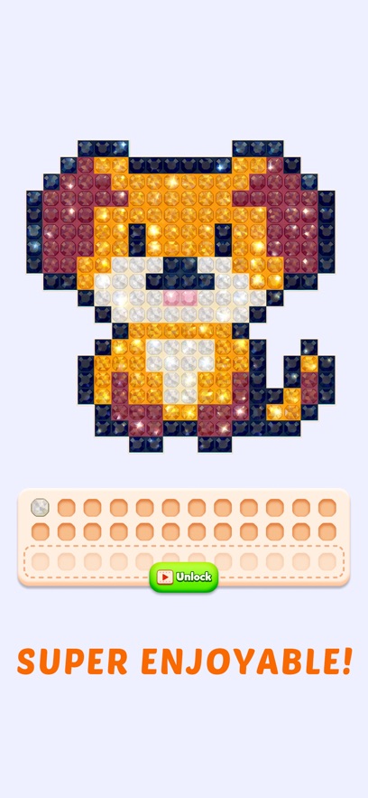 Jewel Coloring拼豆游戏截图