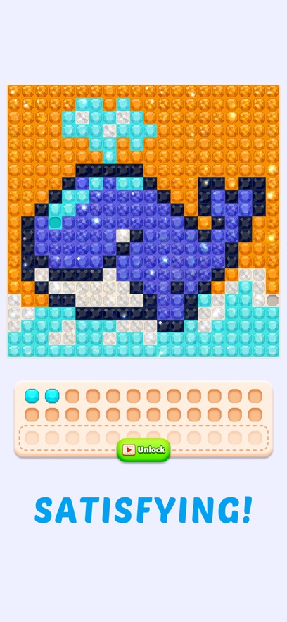 Jewel Coloring拼豆游戏截图