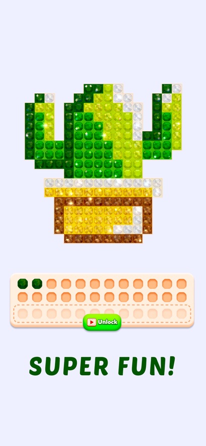 Jewel Coloring拼豆游戏截图