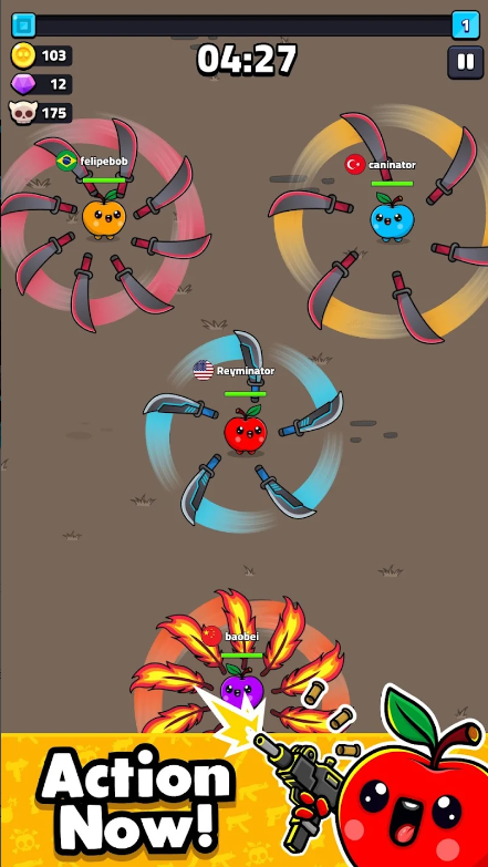 苹果幸存者内置MOD菜单(Apple Grapple)截图