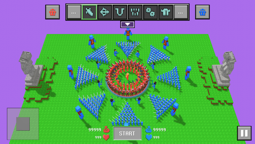 布娃娃战争模拟器内置菜单无限金币版截图2