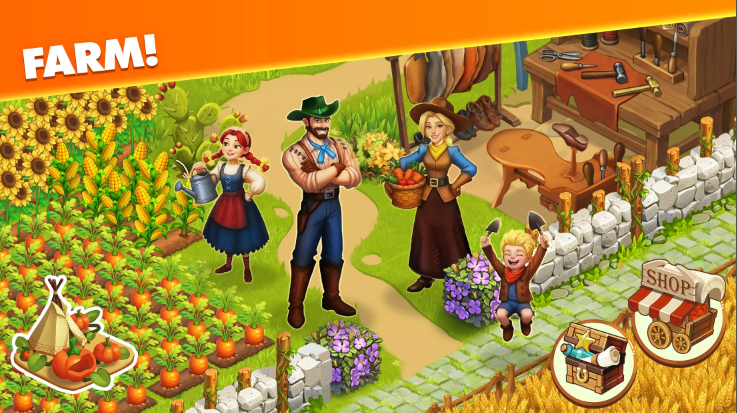 ����ũ����ͥ������Ϸ(Westward Farm)��ͼ