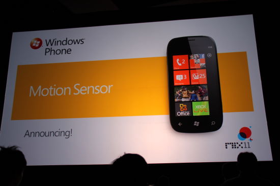 最新的Windows Phone 7将支持动作感应 最新的Windows Phone 7将支持动作感应